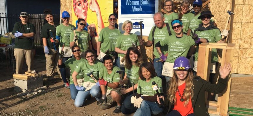 WE CAN DO IT – Sacramento Ladies Roll Up their Sleeves to Raise Walls and Awareness