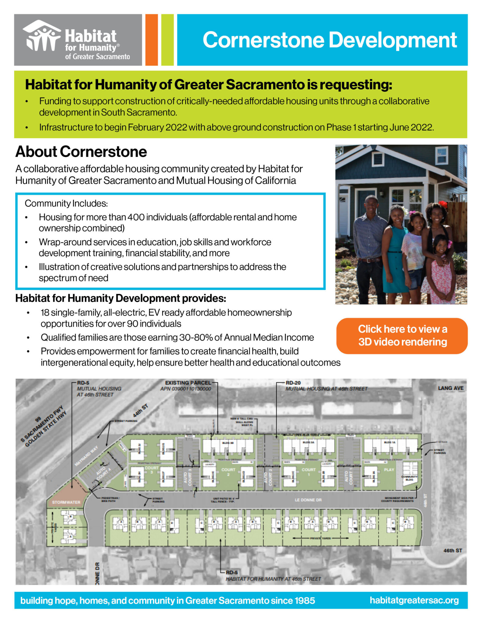 Habitat for Humanity of Greater Sacramento, , About Cornerstone
