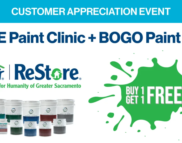 Customer Appreciation Event: Free Paint Clinic + BOGO Paint Sale at ReStore