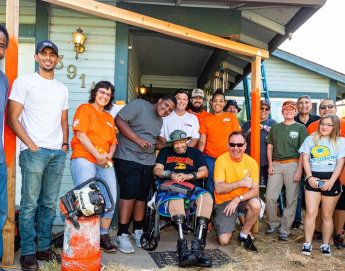 Stronger Together – 4 local housing nonprofits pull resources to bring a local disabled veteran home.
