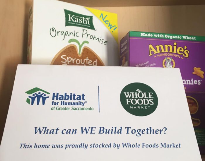 Whole Foods to provide groceries for every new Habitat Greater Sacramento home!