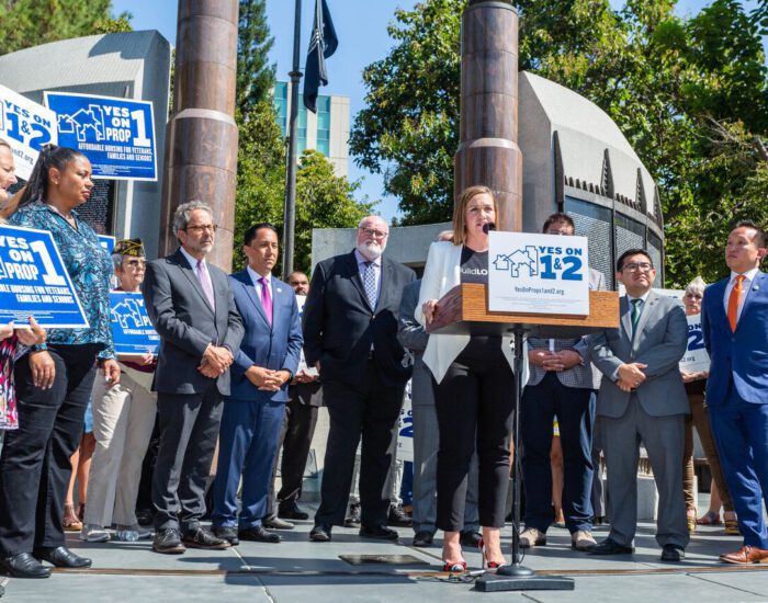 CEO Leah Miller makes the case for Prop 1 in Capitol speech