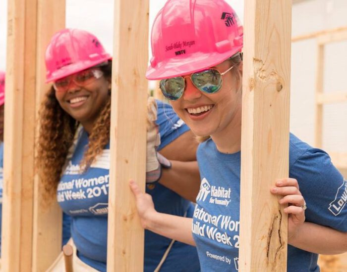 Girls Play House. Women Build Them.